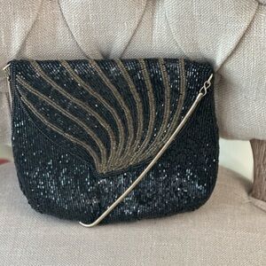 Vintage bead crossbody